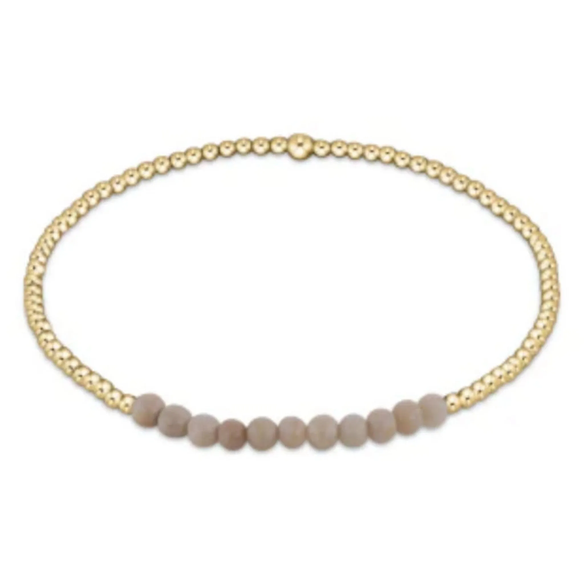 Enewton Gold Bliss 2mm Bead Bracelet Riverstone