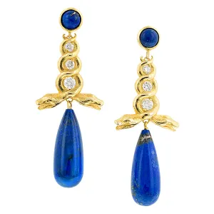 Entwined Snake Drop Earrings- Heirloom by Doyle & Doyle
