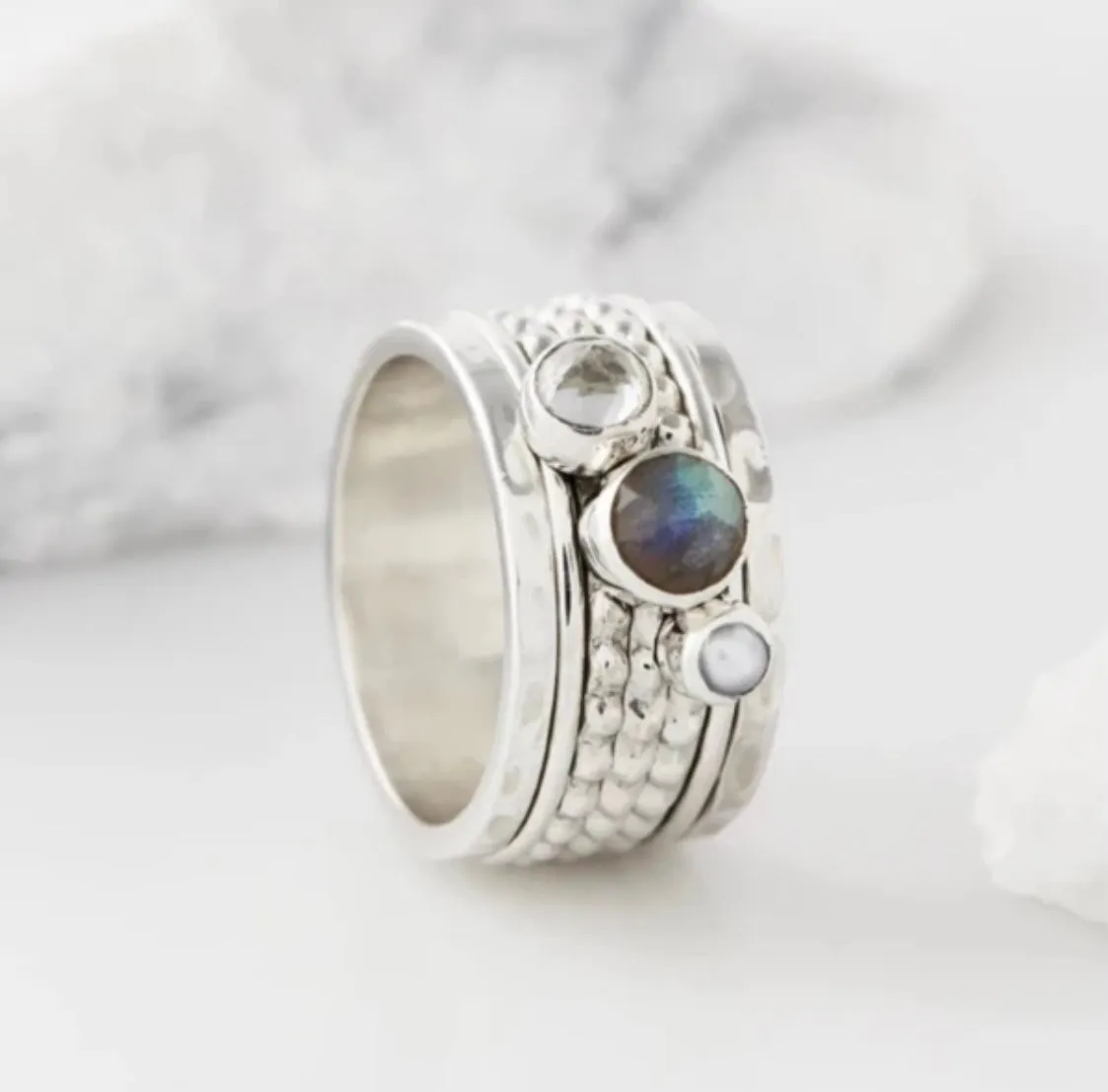 Ethereal Galaxy Spin & Wish Ring
