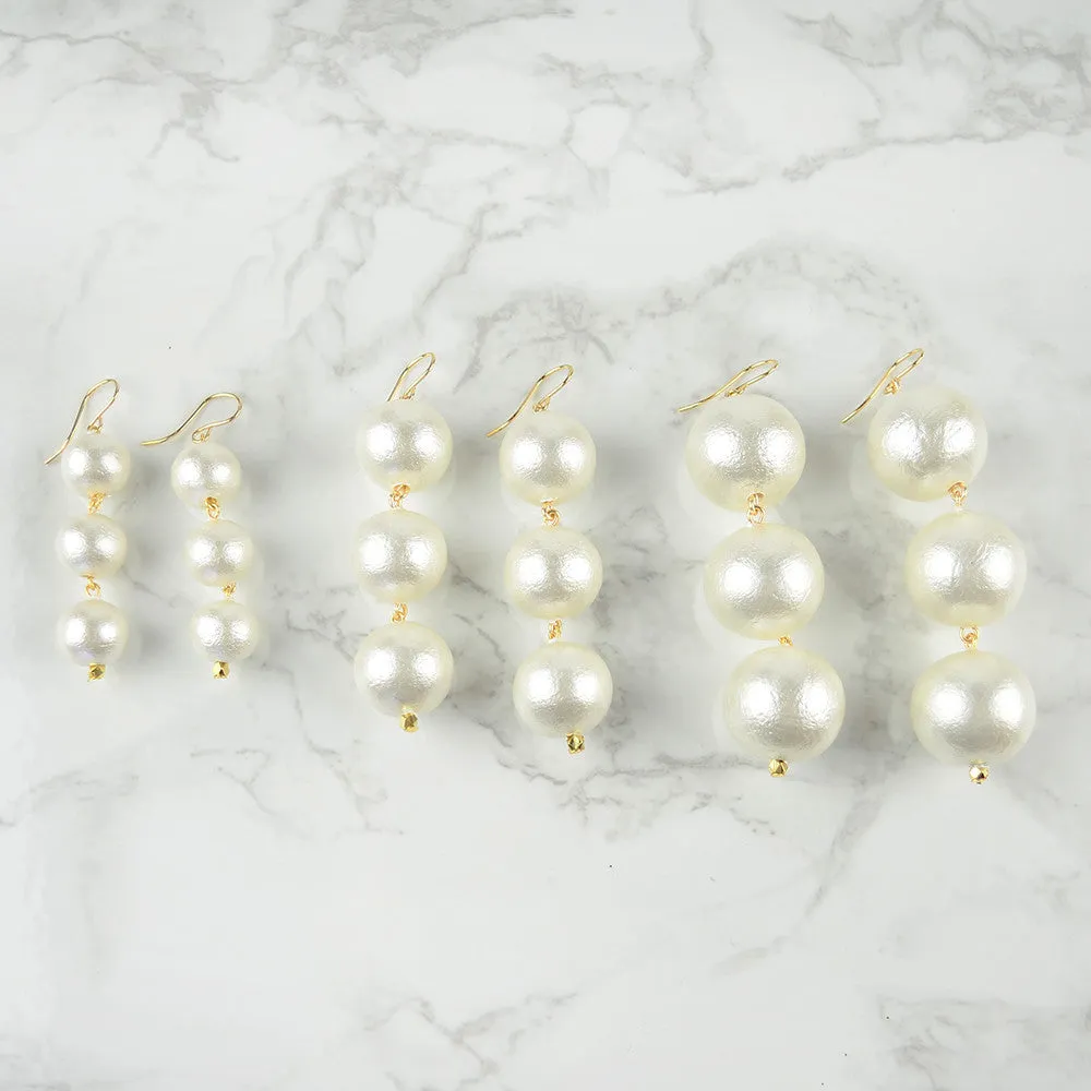 Europa Cotton Pearl Earrings