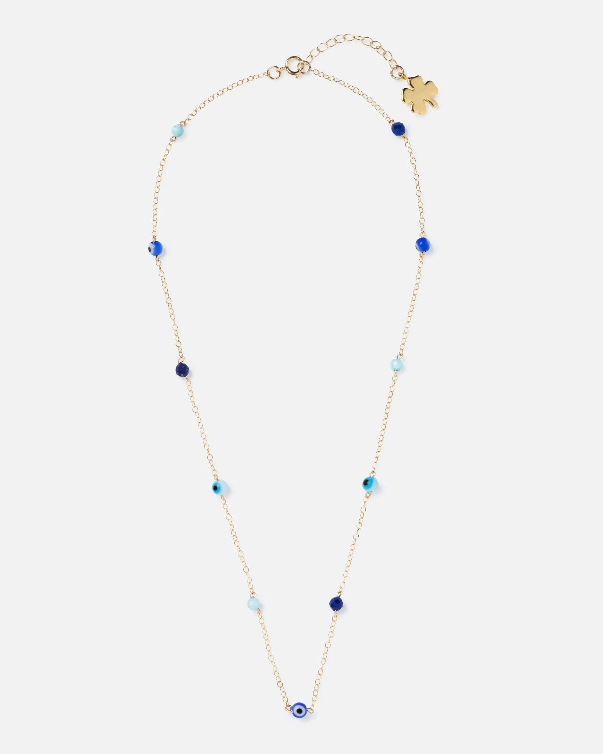 EVIL EYE KATHY 14K GOLD-FILLED NECKLACE