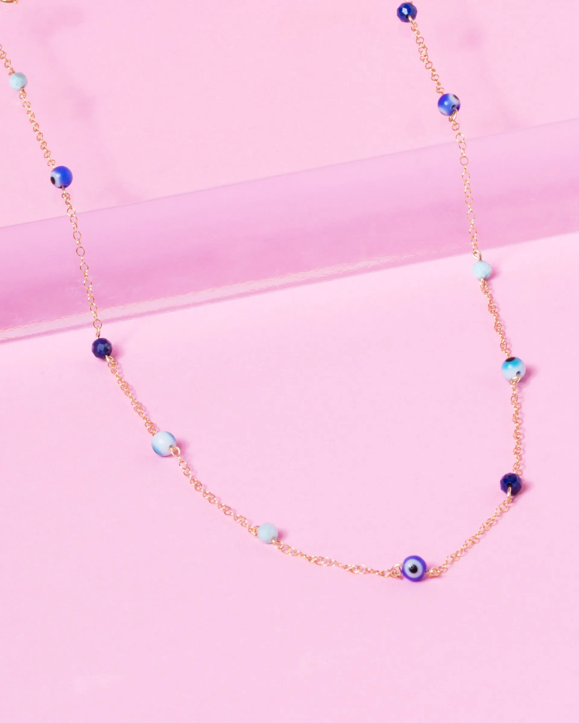 EVIL EYE KATHY 14K GOLD-FILLED NECKLACE