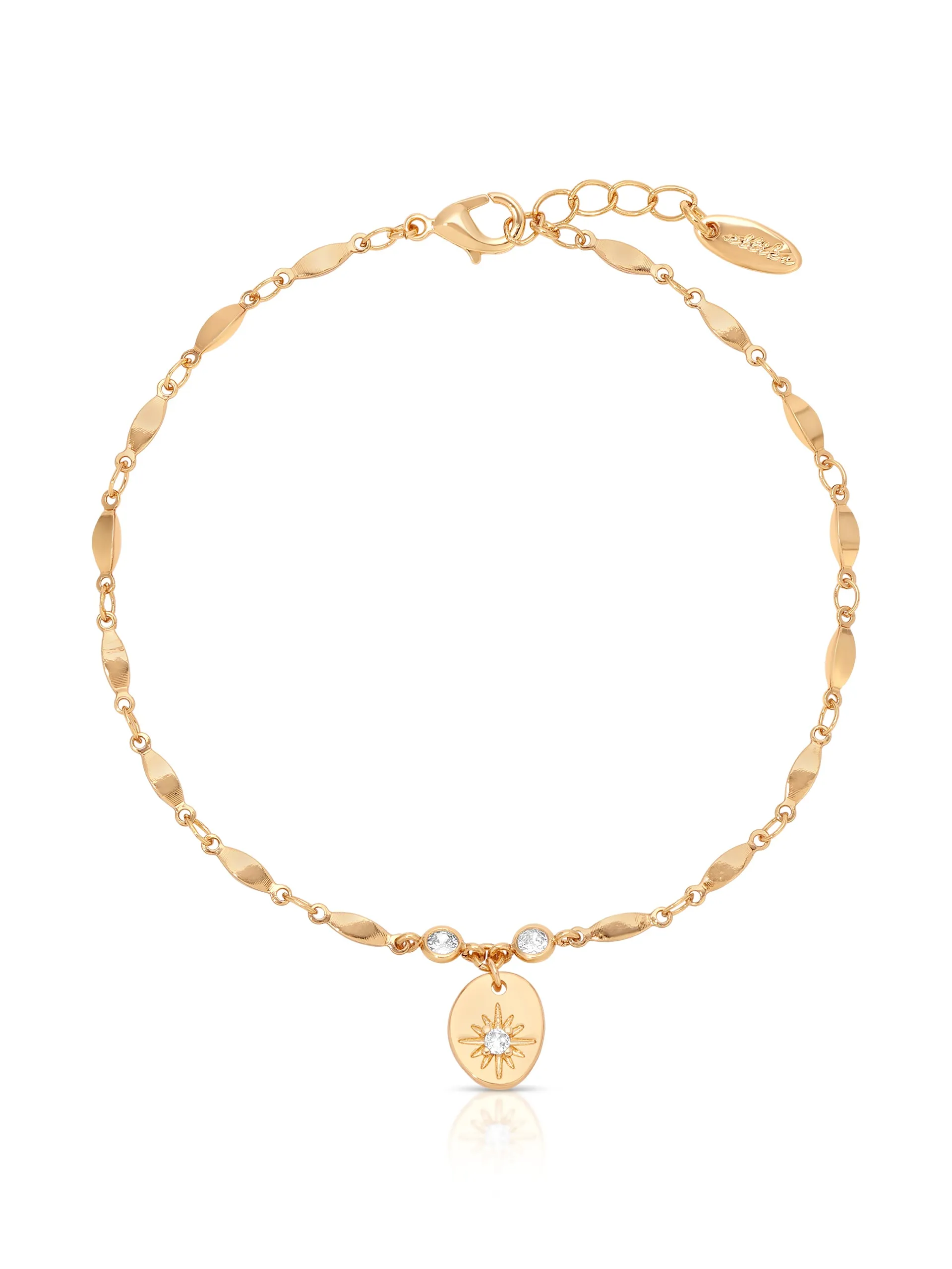 Find Your Way 18k Gold Plated Anklet Set of 2