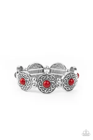 Flirty Finery Red Paparazzi Bracelet