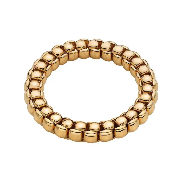 Fope 18k Yellow Gold Luna Flex it Bracelet Size Small