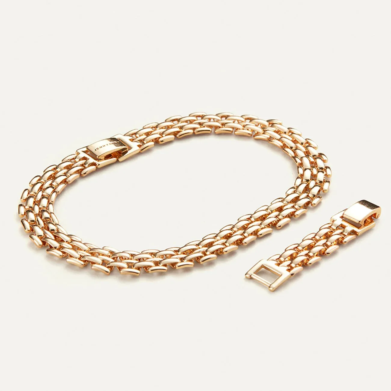 Francis Anklet in High Polish Gold