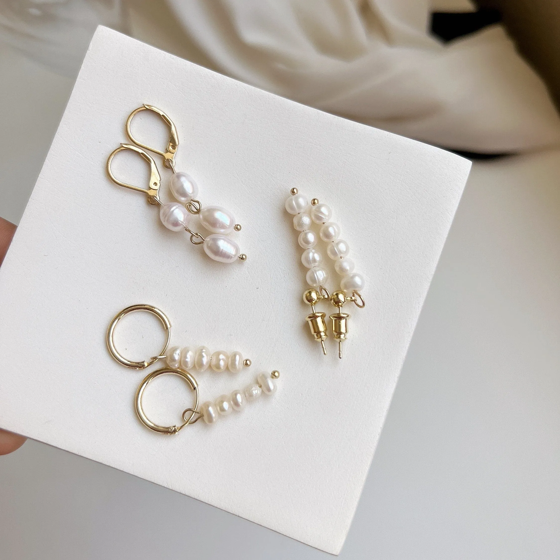 Freshwater Pearl Drop Earrings