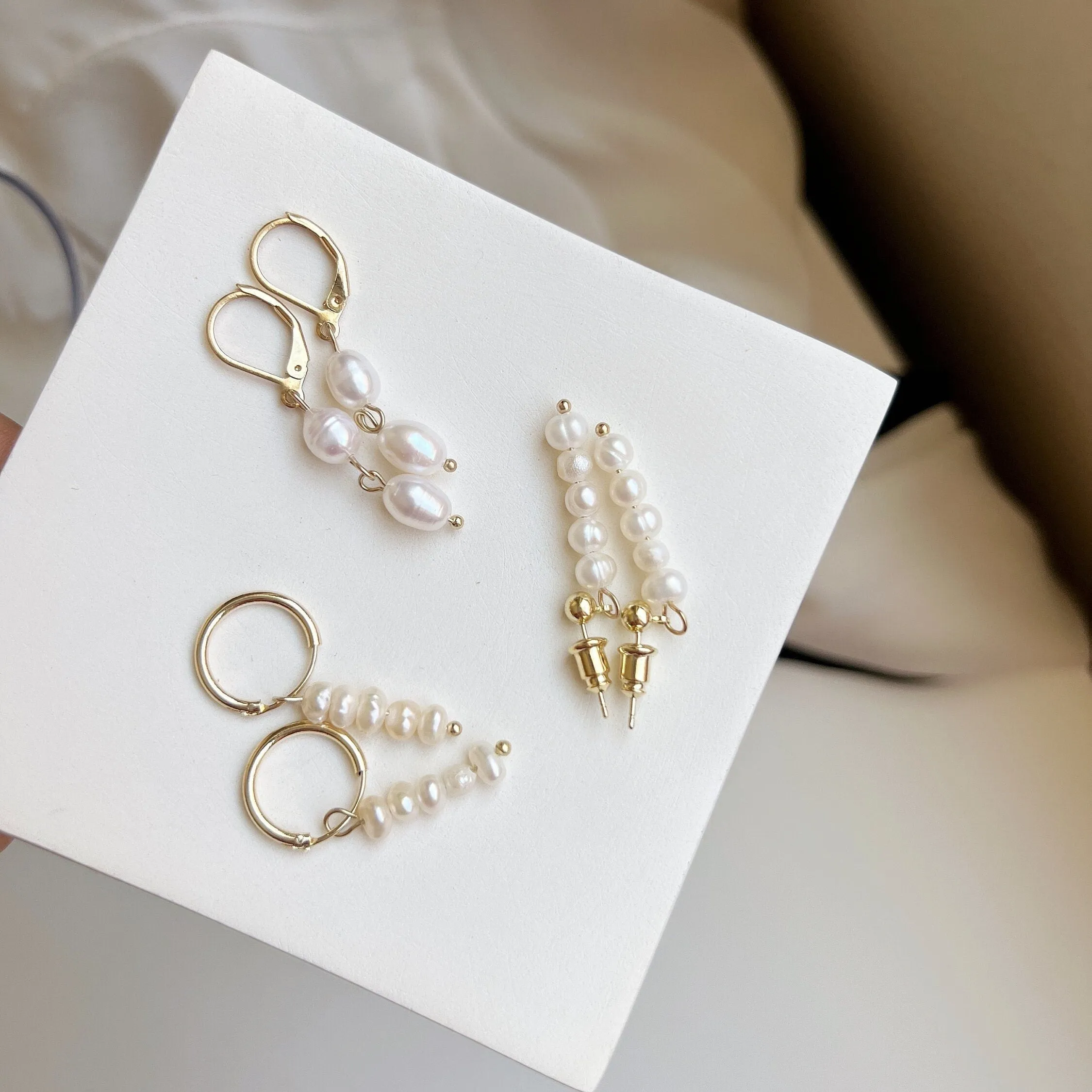 Freshwater Pearl Drop Earrings