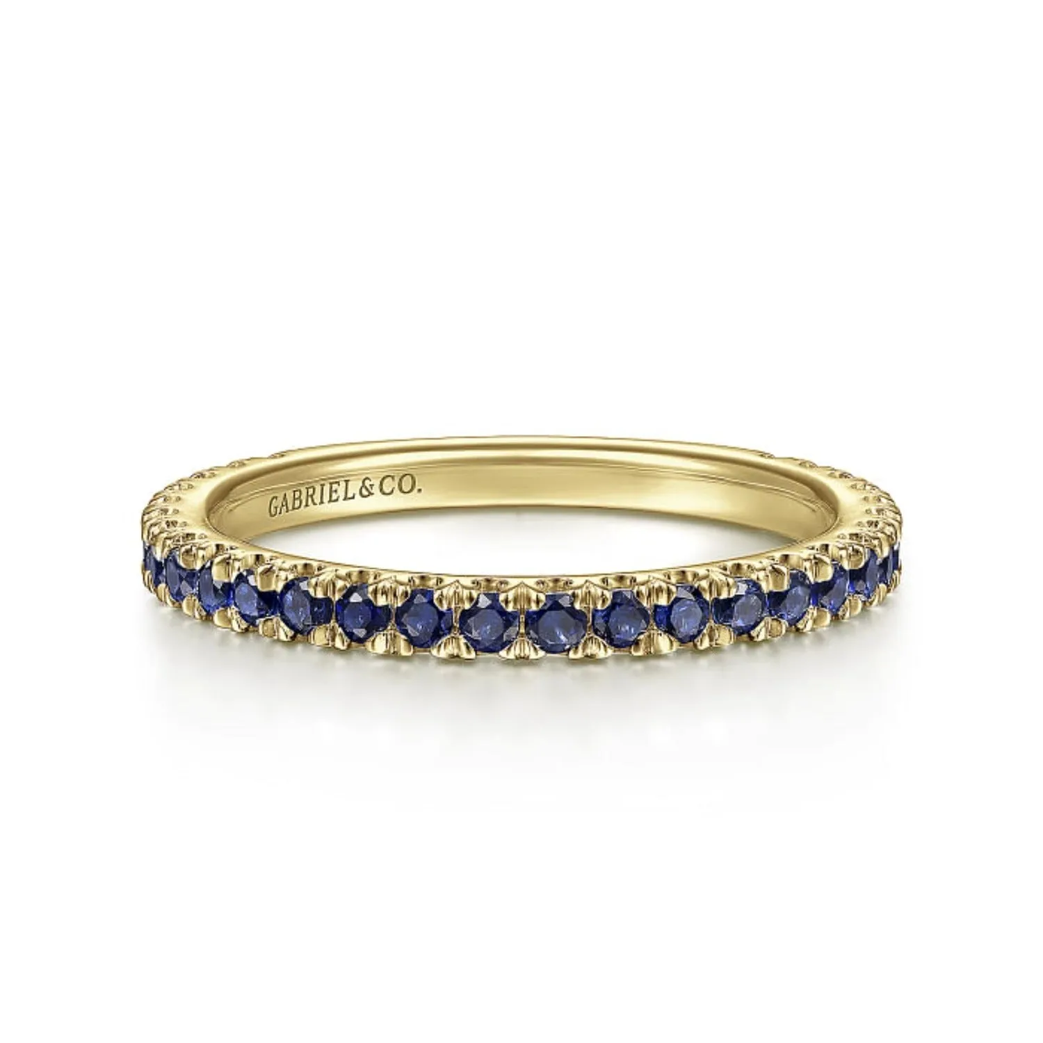 Gabriel & Co. Blue Sapphire Stackable Ring