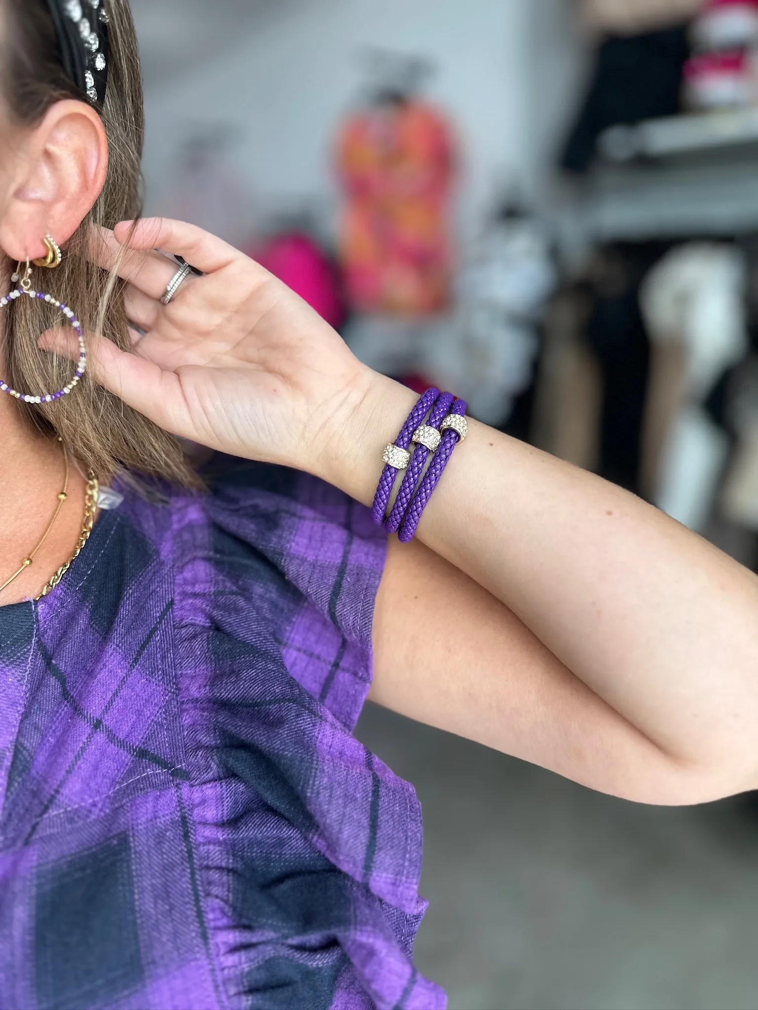 Gameday Jenny Braided Bracelet