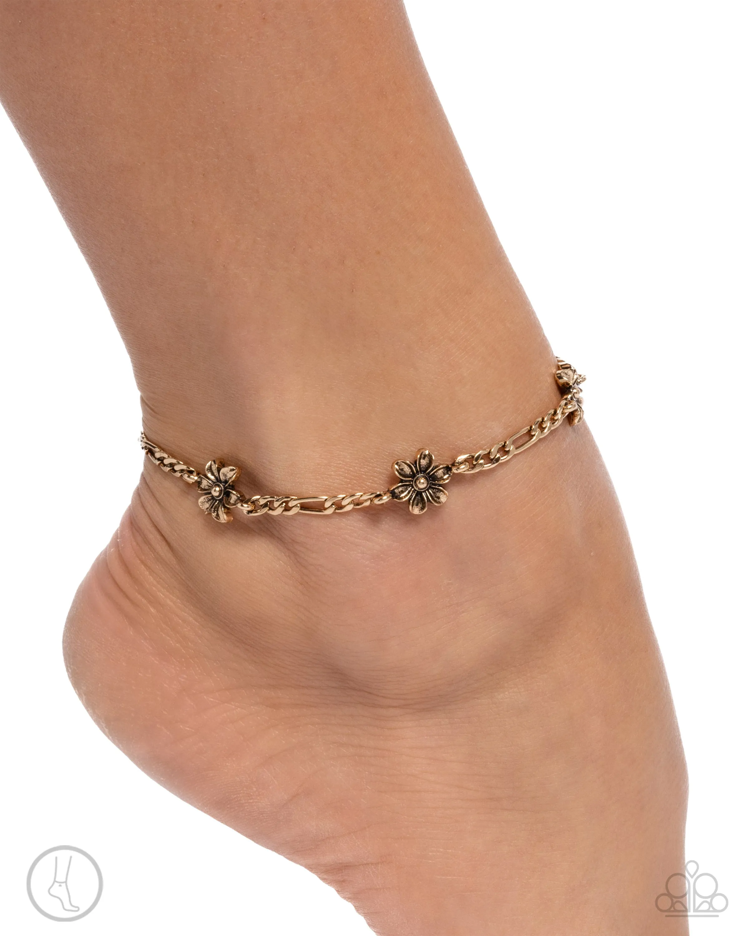 Gardening Gusto - Gold - Anklet