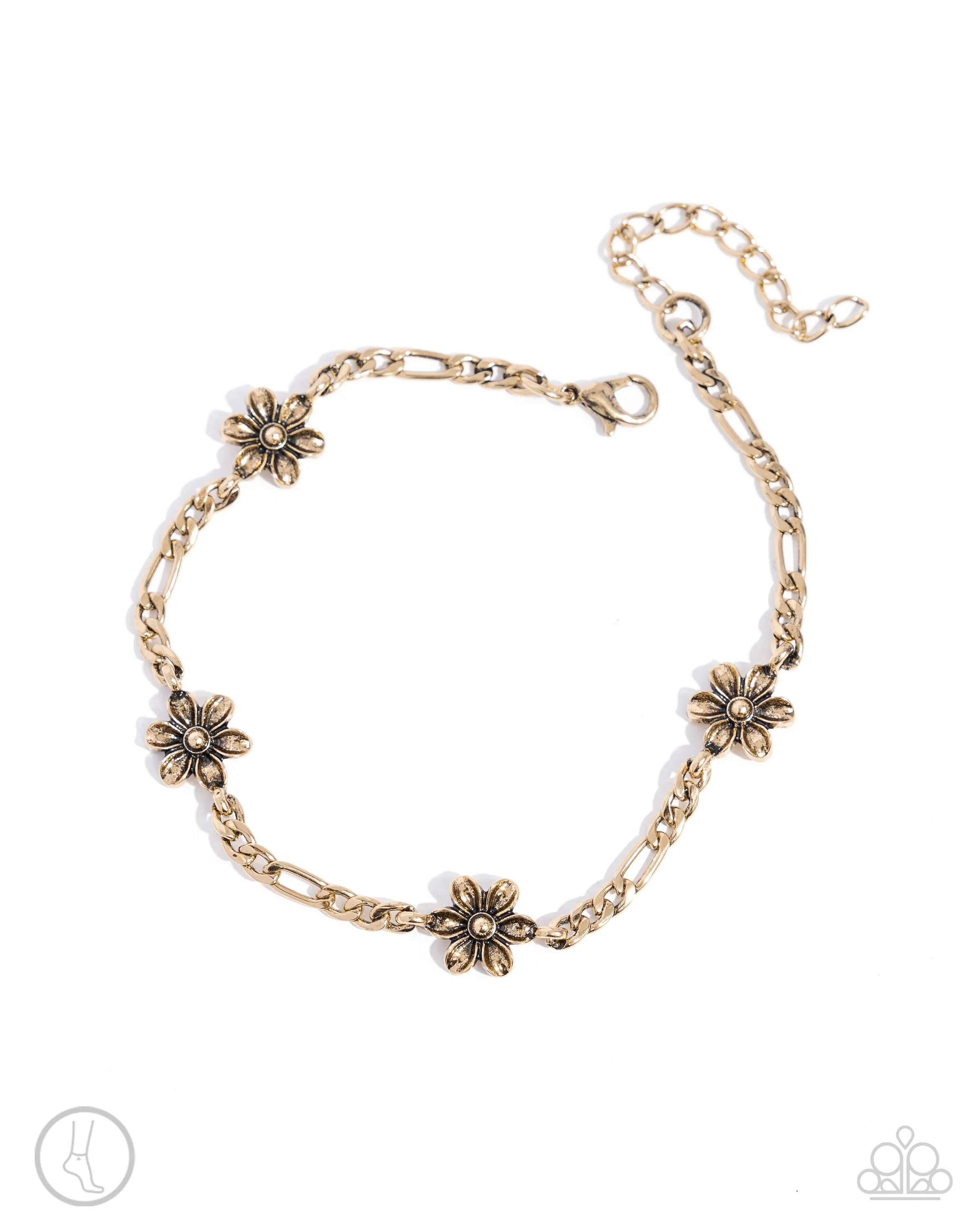 Gardening Gusto - Gold - Anklet