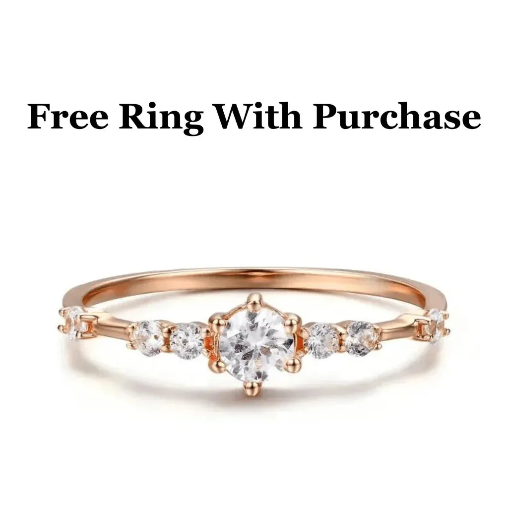 Genuine Citrine 5 Stone Ring