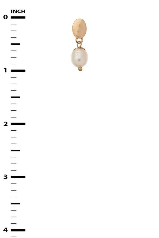 Genuine Culture Pearl Drop Petite Earrings