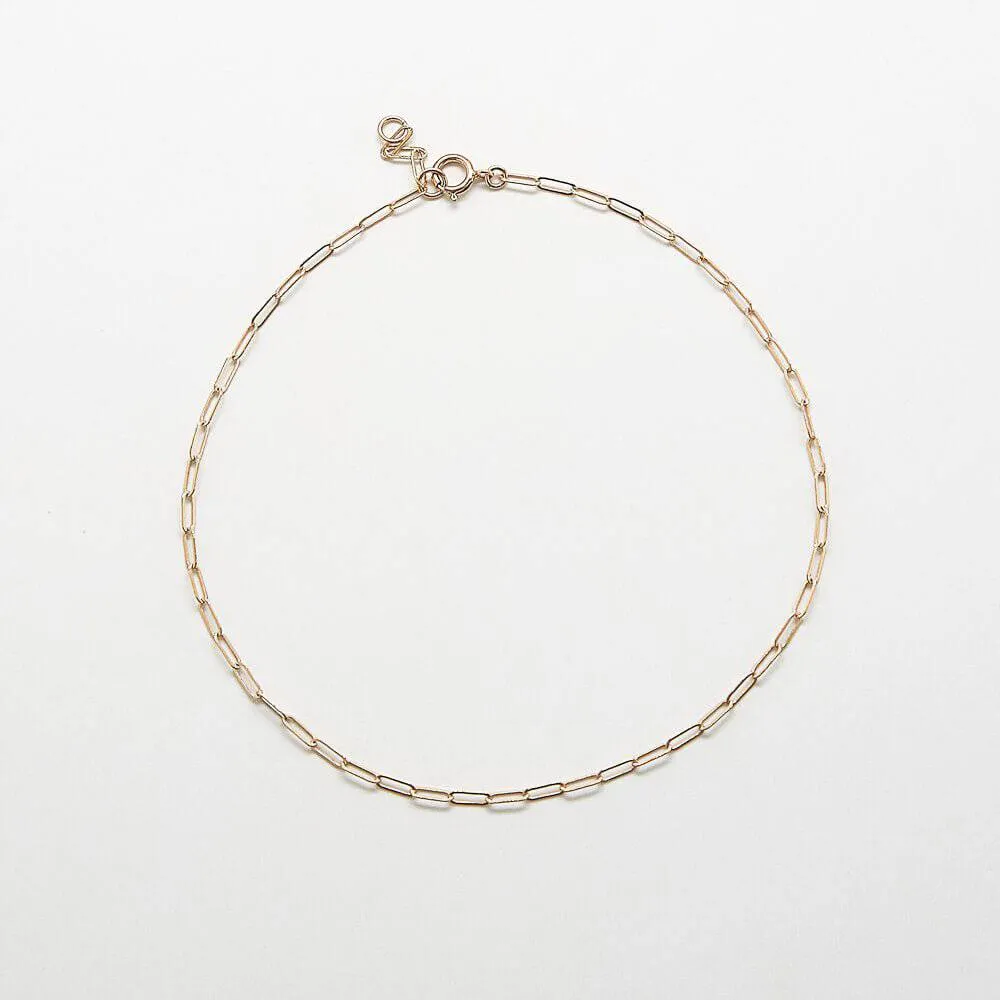 Gold Chain Link Anklet