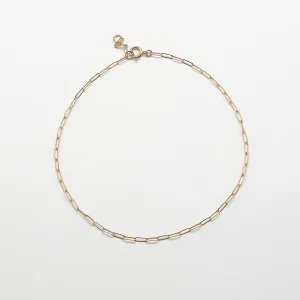Gold Chain Link Anklet