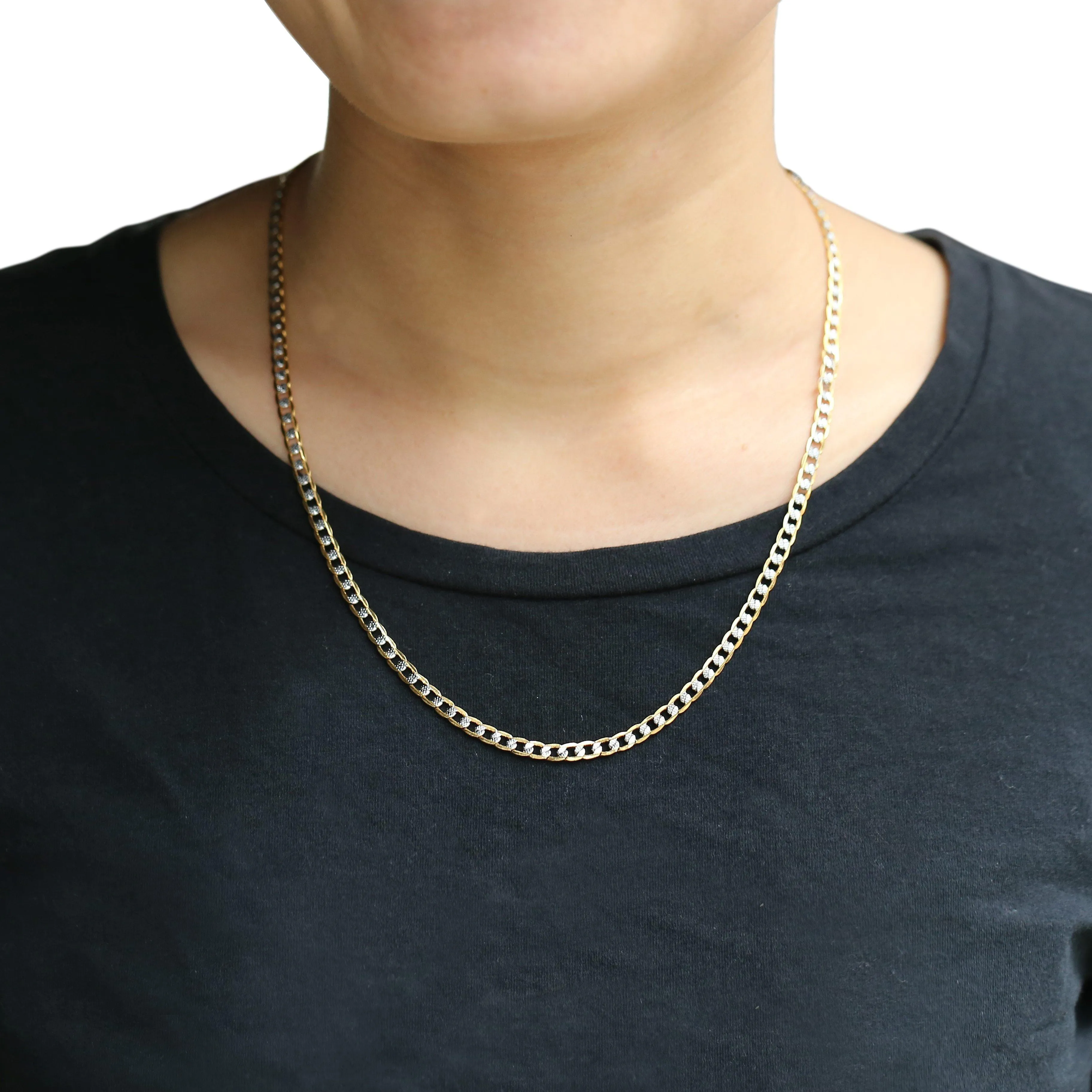 Gold Chain Necklace Cuban Link