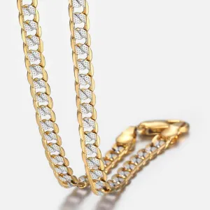 Gold Chain Necklace Cuban Link