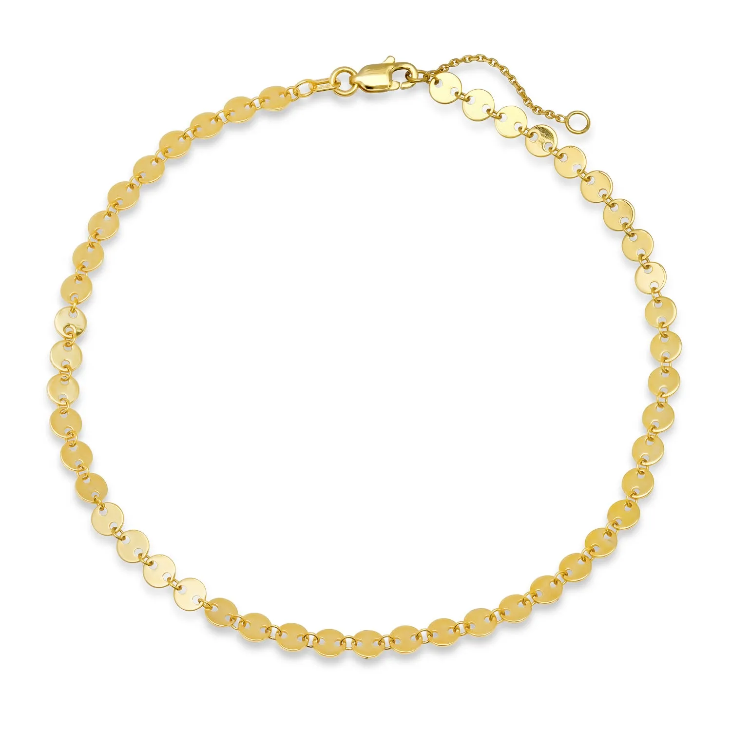 Gold Disk Anklet