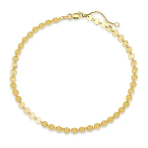Gold Disk Anklet