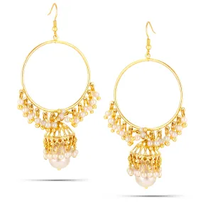 GOLD PEARL DROP EARRINGS #SQ3188 (MA4)