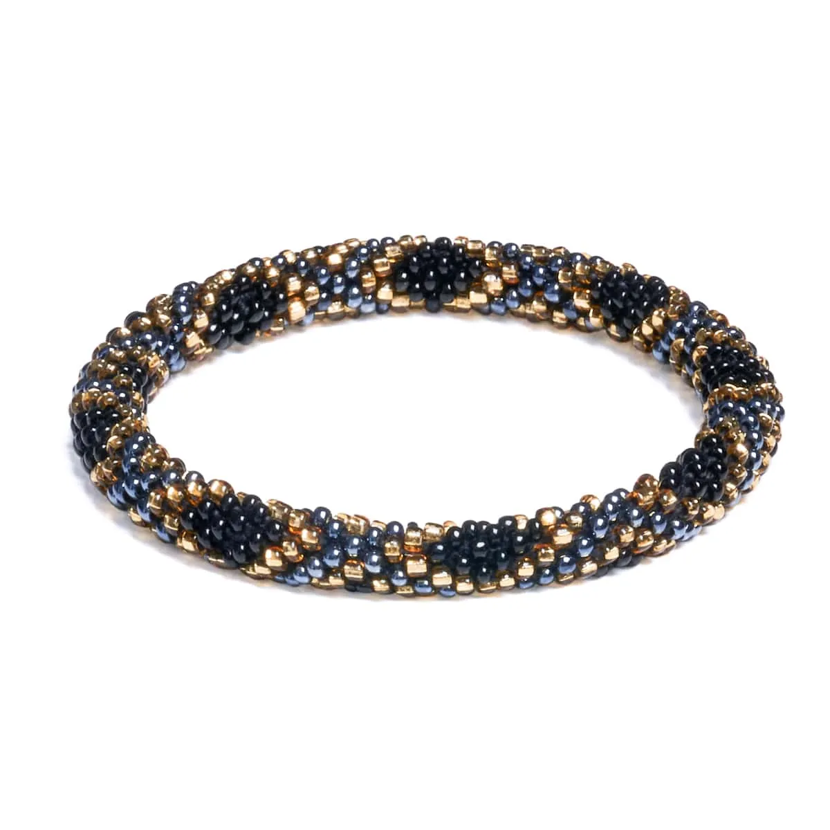 Golden Firework | Himalayan Glass Bead Bracelet