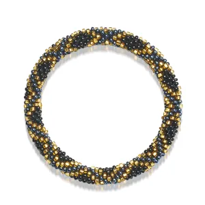 Golden Firework | Himalayan Glass Bead Bracelet