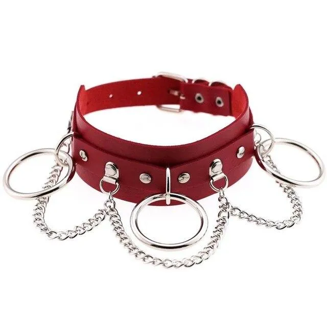 Gothic Necklaces<br> Leather