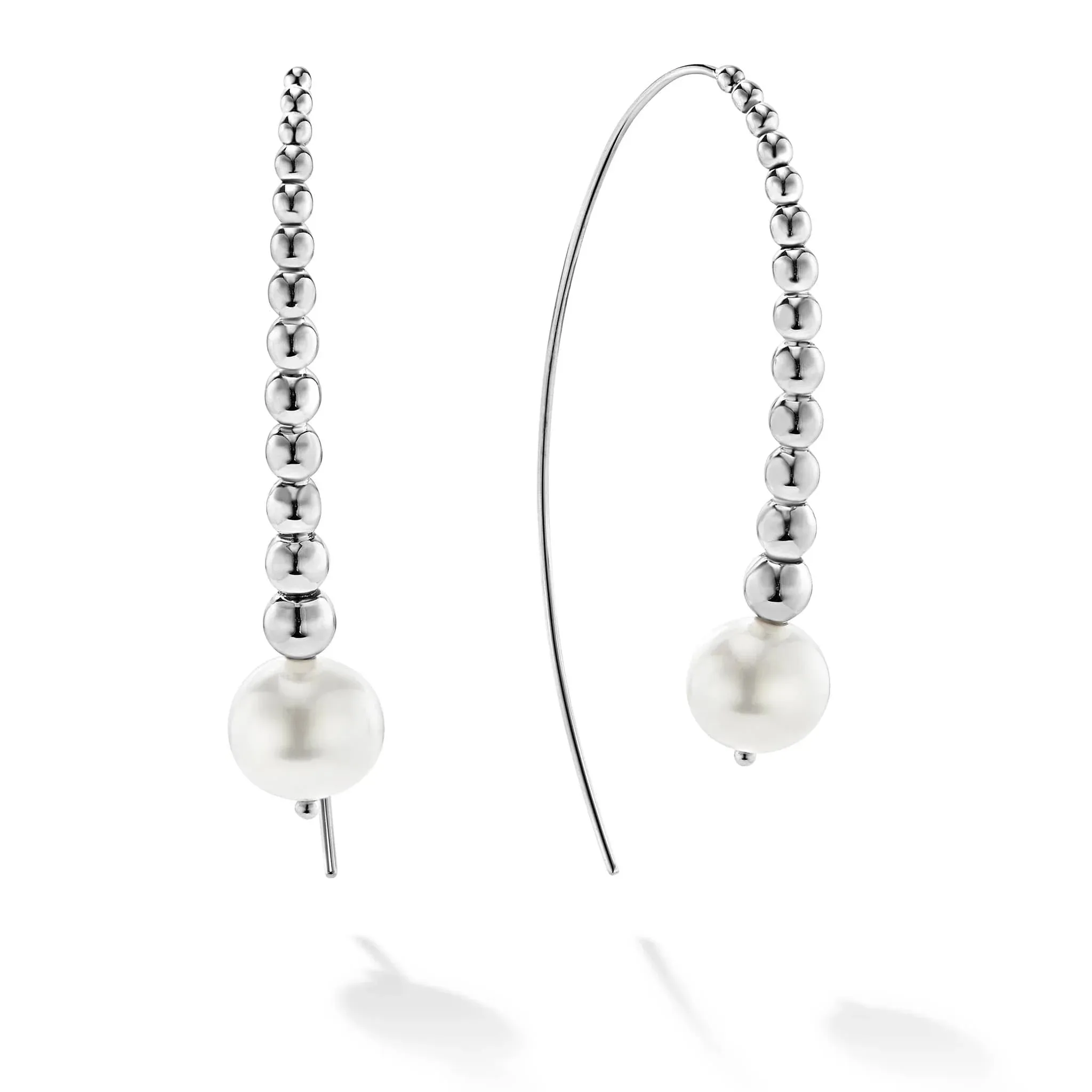Graduated Bead Pearl Earrings