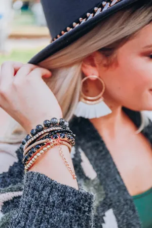Hadley Stretch Bracelet Set - Black