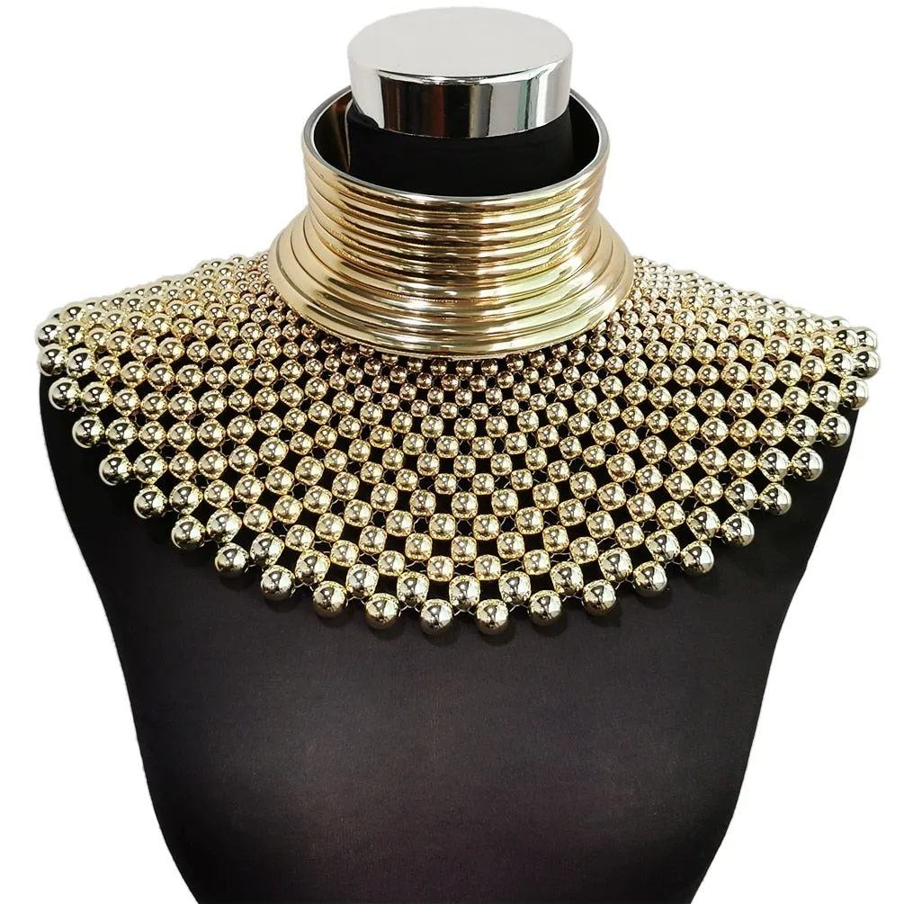 Handmade Beaded Statement Necklaces Collar