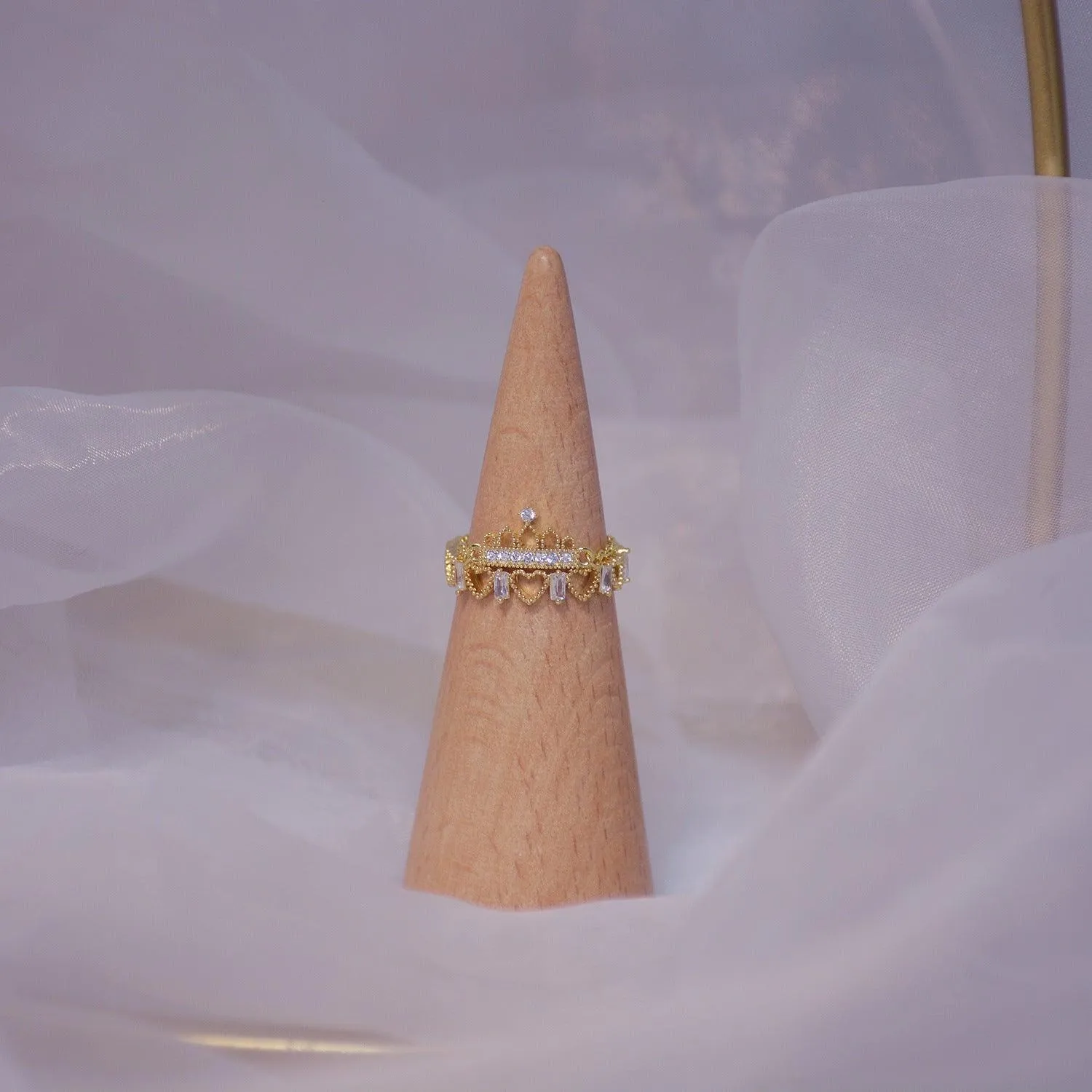 Heart & Tiara Rings (2 Styles)