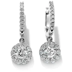 Hearts on Fire 18K White Gold 2.0 ct Diamond Drop Earrings