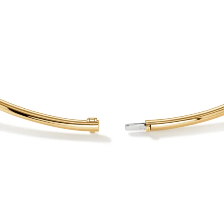 Hearts On Fire Barre 18K Yellow Gold Floating Diamond Choker Necklace
