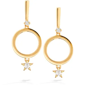 Hearts On Fire Illa Circle Drop Diamond Earrings