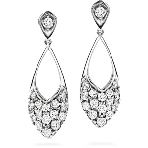 Hearts On Fire Silk Pave Marquee Diamond Drop Earrings