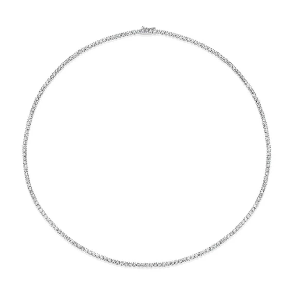Hepburn Diamond Choker 16" in White Gold
