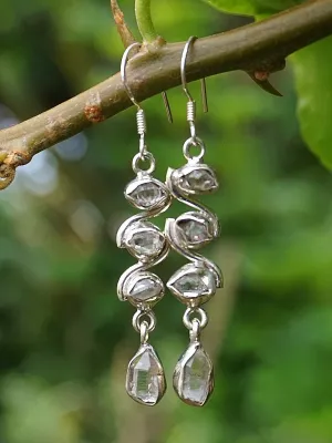 Herkimer Diamond Quartz Crystal Earring Set 3