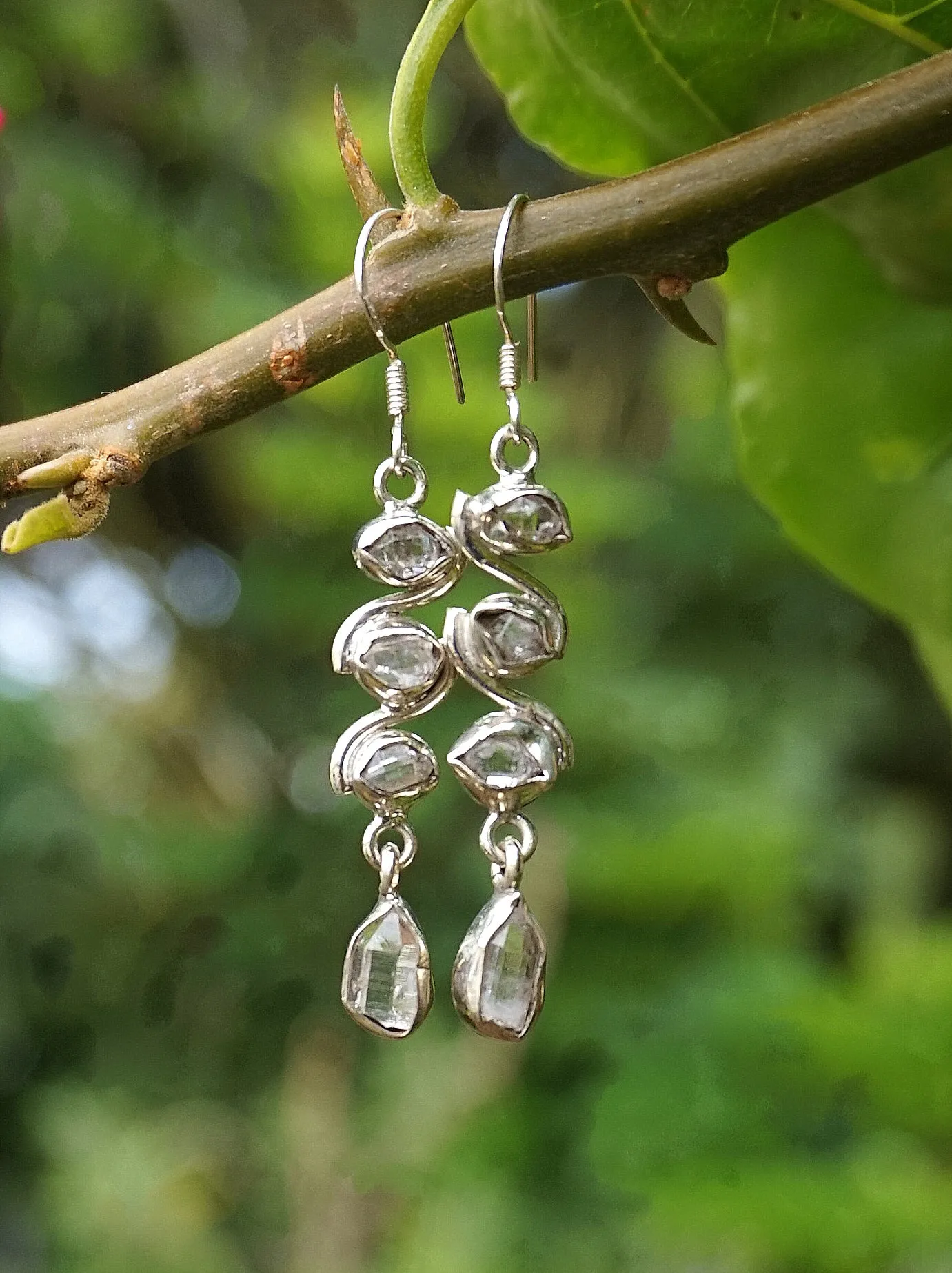 Herkimer Diamond Quartz Crystal Earring Set 3