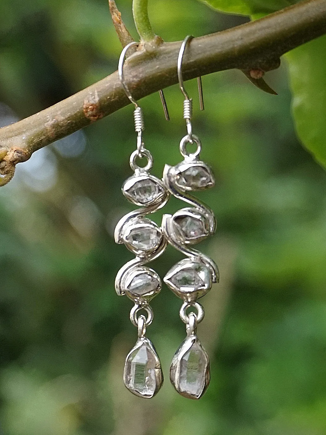 Herkimer Diamond Quartz Crystal Earring Set 3