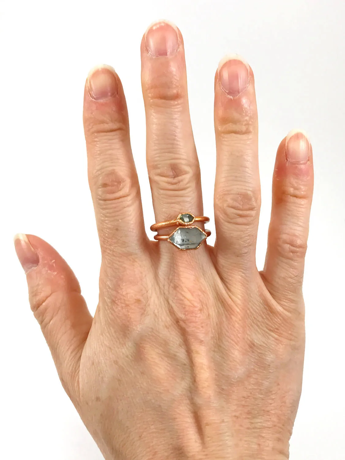 Herkimer Diamond Ring | April Birthstone