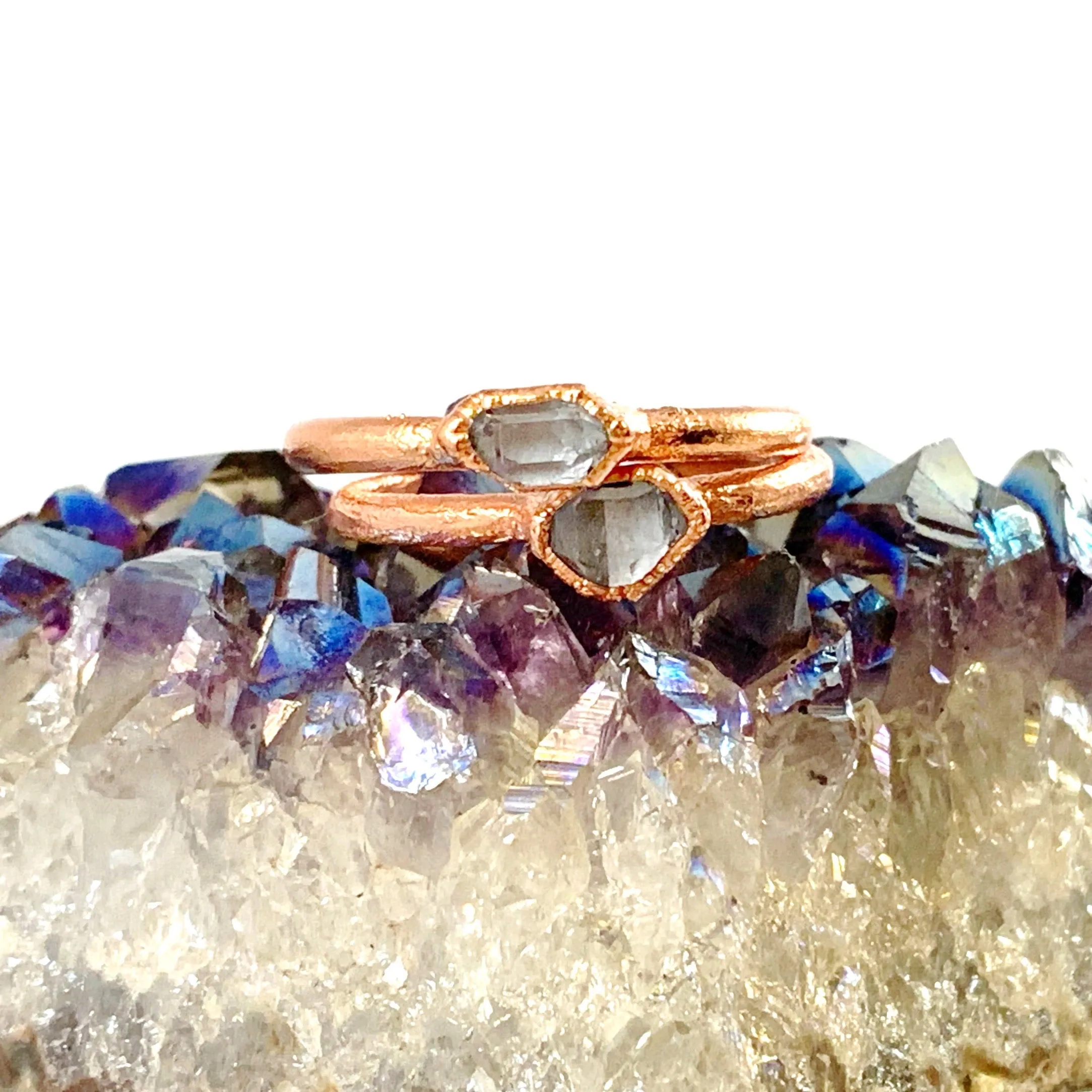 Herkimer Diamond Ring | April Birthstone