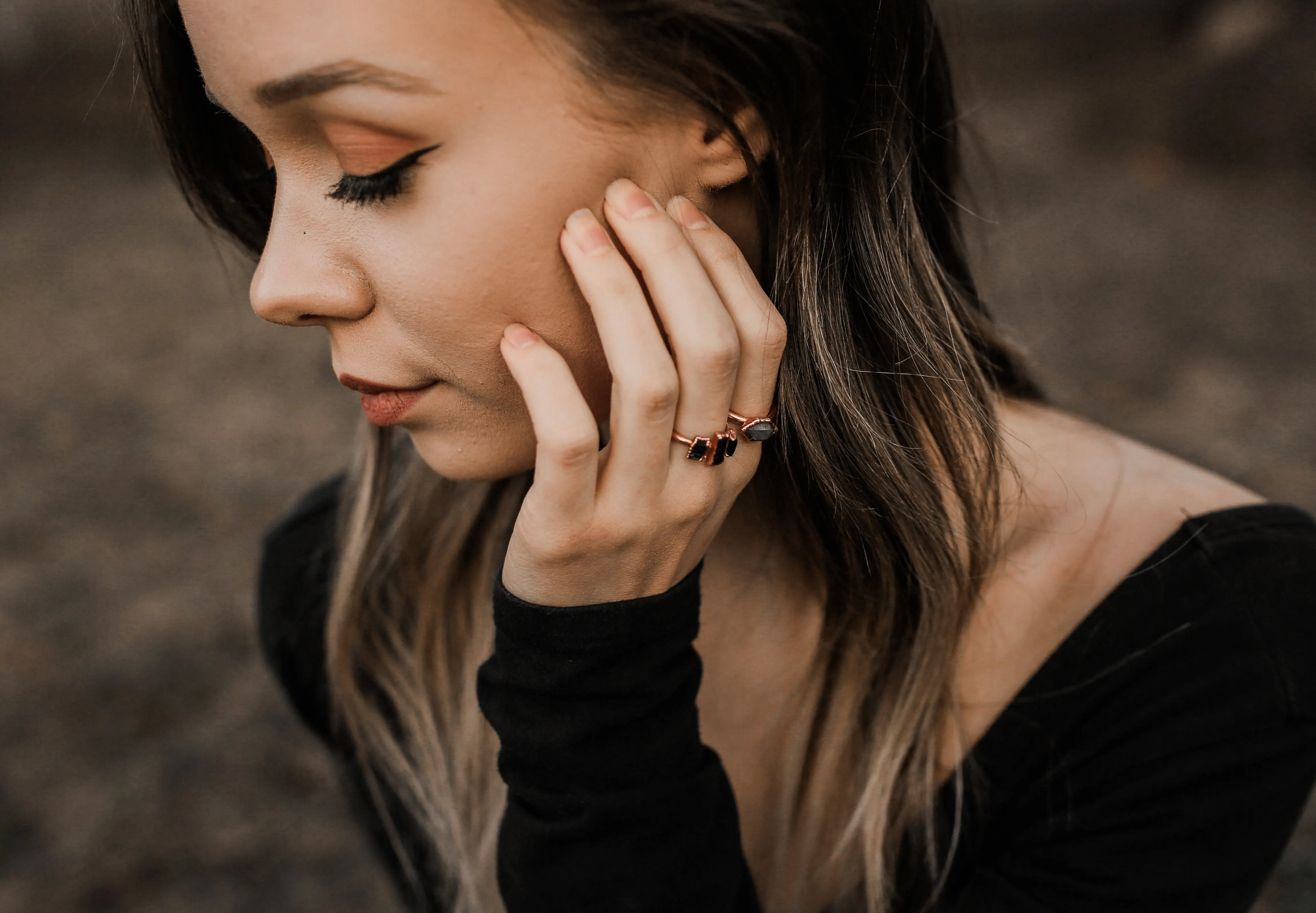 Herkimer Diamond Ring | April Birthstone