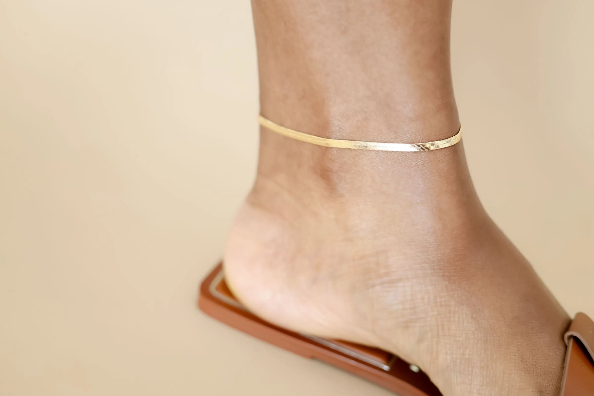 Herringbone Anklet