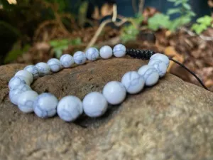 Howlite Beaded Men's Bracelet