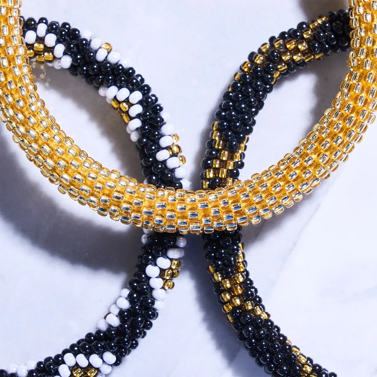 Indian Honey Cake | Himalayan Glass Bead Bracelet