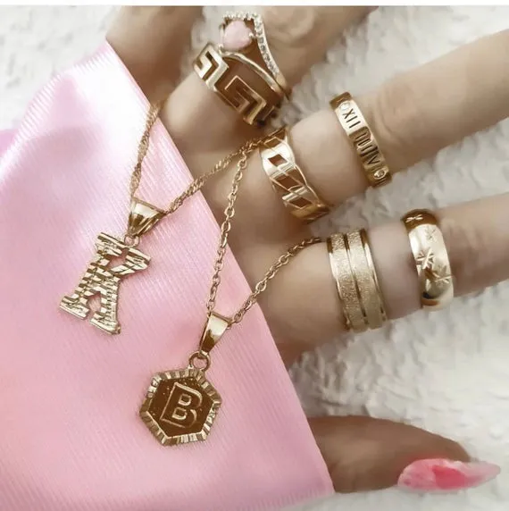 Initial choker necklace 18k gold plated ,Initial necklace ,alphabet necklace , custom initial charm necklace ,personalized necklace ,letter