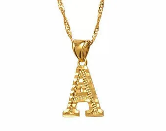 Initial choker necklace 18k gold plated ,Initial necklace ,alphabet necklace , custom initial charm necklace ,personalized necklace ,letter