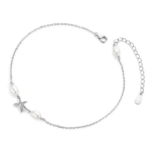 Irregular Freshwater Pearls Fashion Starfish Anklet