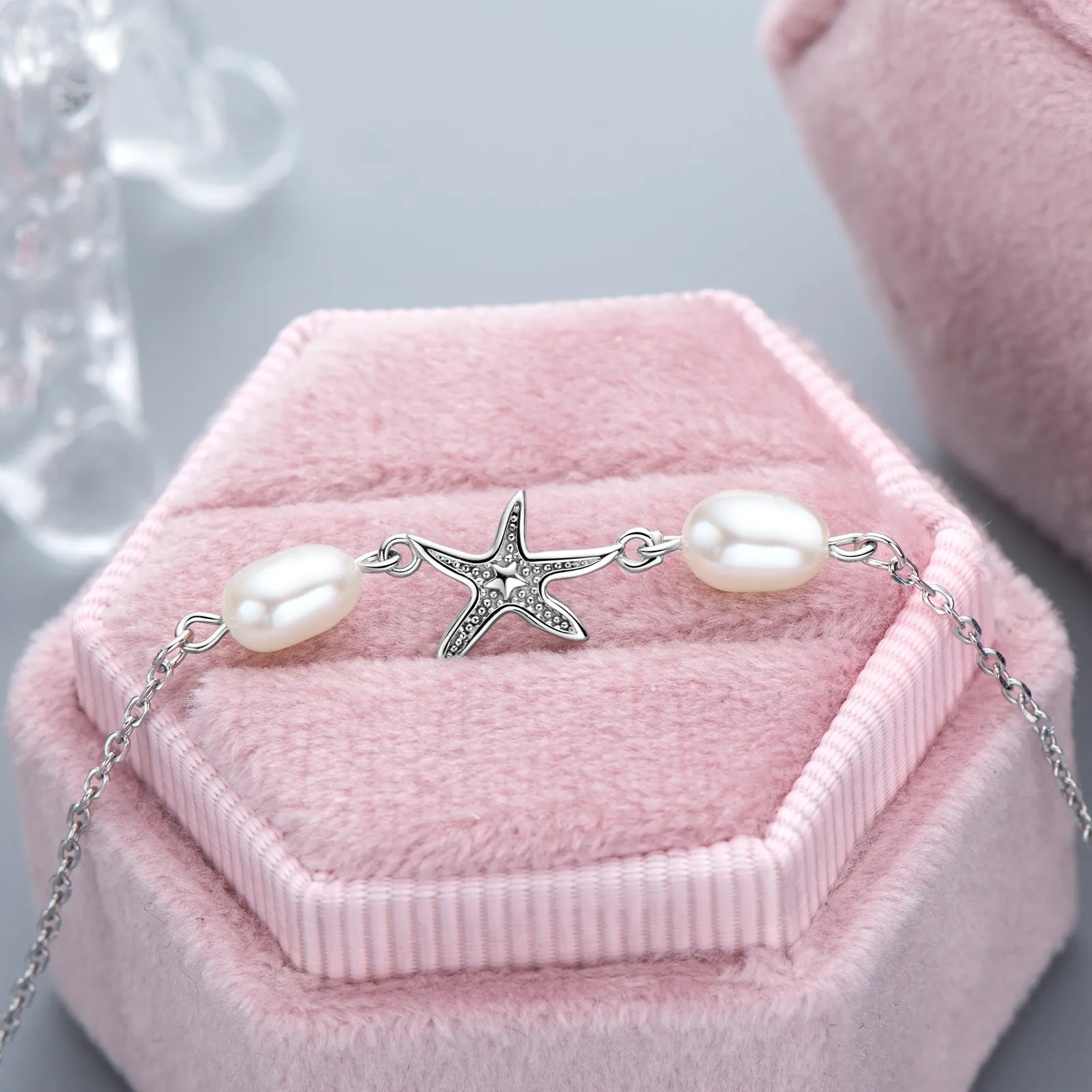 Irregular Freshwater Pearls Fashion Starfish Anklet